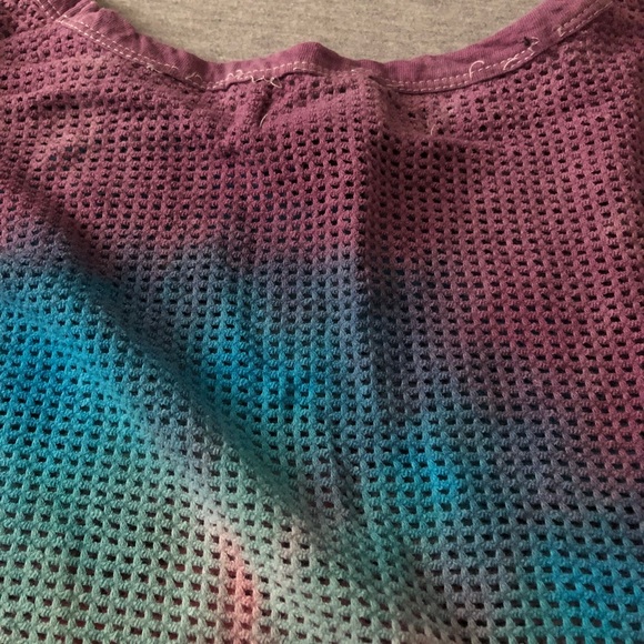 Oversized Tie-Dye Mesh T-shirt - Picture 4 of 4